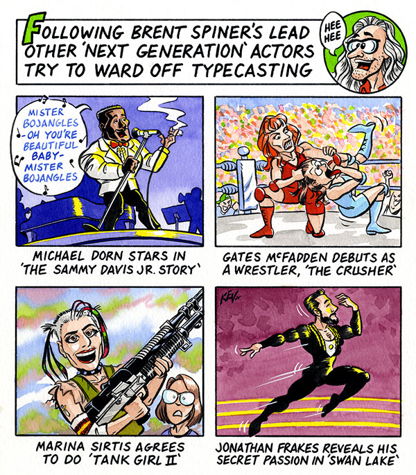 Cartoon: Next Generation actors ward off typecasting